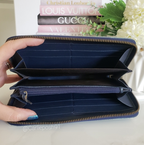 Authentic Pre-owned Denim & Pearl Gucci Marmont Zip Wallet - Picture 6 of 13